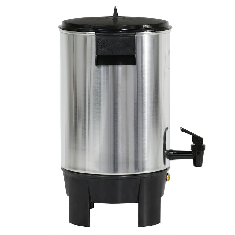 その他 West Bend Dba/Focus Electrics 30-Cup Polished Aluminum Coffee Urn - 58030 West Bend 30-Cup Silver Commercial Aluminum Coffee Urn