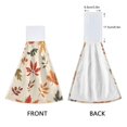 thumbnail image 3 of Yayeee Kitchen Hanging Hand Towels Set of 2 with Loop Bathroom Absorbent Tie Towel, Yellow Autumn Leaves, 3 of 7