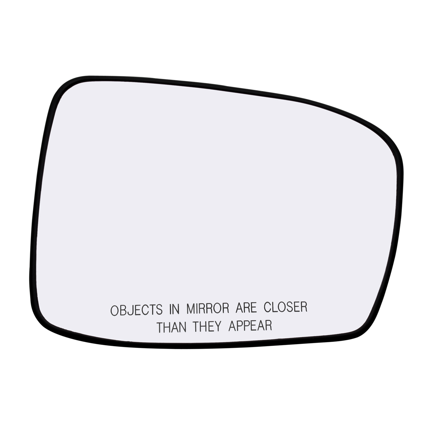Passenger Side Door Mirror Glass Replacement with Plastic Backing Fits