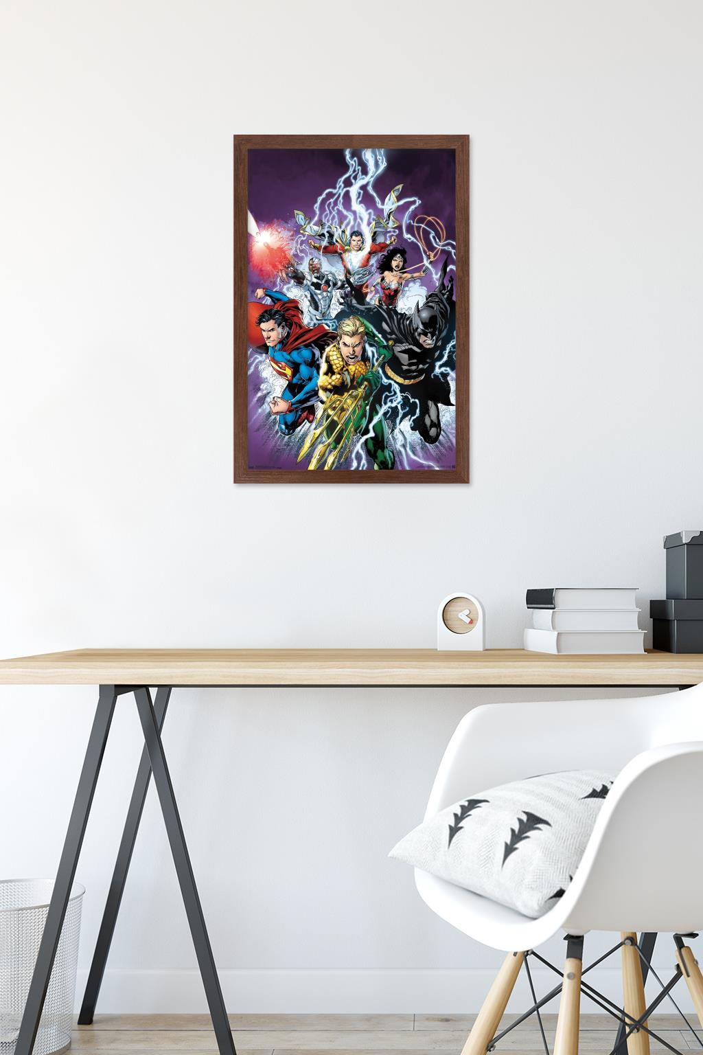 DC Comics - Justice League - Bolts Wall Poster, 14.725" x 22.375", Framed