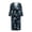 Blue Dog Paw, variant on Sunflower Print Womens Robes Lightweight Long Sleeve Nightgowns V Neck Bathrobe Loose Fit Nightwear for Winter Home Life