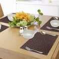 thumbnail image 4 of Ambesonne Abstract Place Mats Set of 4, Old Fashion Retro Dots, Standard Size, Brown Beige, 4 of 6