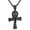 Black, variant on Ancient Egyptian Scarab Ankh Necklace Black Gold Stainless Steel Aunk Pendant-Black