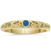 Hearts Stacking Class Ring
