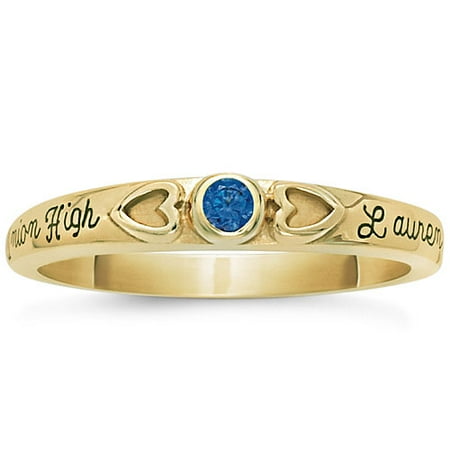 Hearts Stacking Class Ring