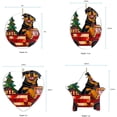 thumbnail image 5 of Red Truck Car with Dog Stained Glass Ornaments, Red Truck Car with Dog Ornament,Red Truck Car with Dog Christmas Tree Ornament, Red Truck Car with Dog Xmas Decorations dmspcu, 5 of 5