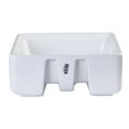 thumbnail image 6 of EAGO BA130 15" SQUARE CERAMIC ABOVE MOUNT BATHROOM BASIN VESSEL SINK, 6 of 7