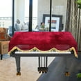 thumbnail image 4 of Phenofice Red Piano Cover 1Pack for Piano Keyboard Protective Cloth with Velvet, 4 of 6