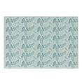 thumbnail image 1 of Teal and White Cutting Board, Pastel Colored Grunge Looking Feathers Flying Bohemian Ethnic, Decorative Tempered Glass Cutting and Serving Board, Small Size, Teal Dark Blue White, by Ambesonne, 1 of 1