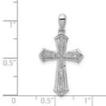 thumbnail image 3 of Sterling Silver Rhodium-plated Diamond Cross Pendant QP4608, 3 of 4