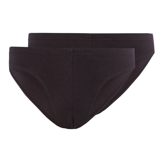 SKINY Slips para hombre, pack de 2 – slip brasileño, algodón stretch, single jersey Negro XL (X-Large)