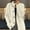 White, variant on CheerKidz Women Winter Sweater Cardigan Long Sleeve Loose Casual Knitted Jacket Stylish Solid Color Stand Collar Outerwear for Dating Party Work Daily Wear Beach Vacation Soft(White,S)