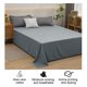 thumbnail image 5 of Sábana de cama de color sólido simple, individual, doble, tacto amigable, sábana de cama para el hogar, 5 of 6