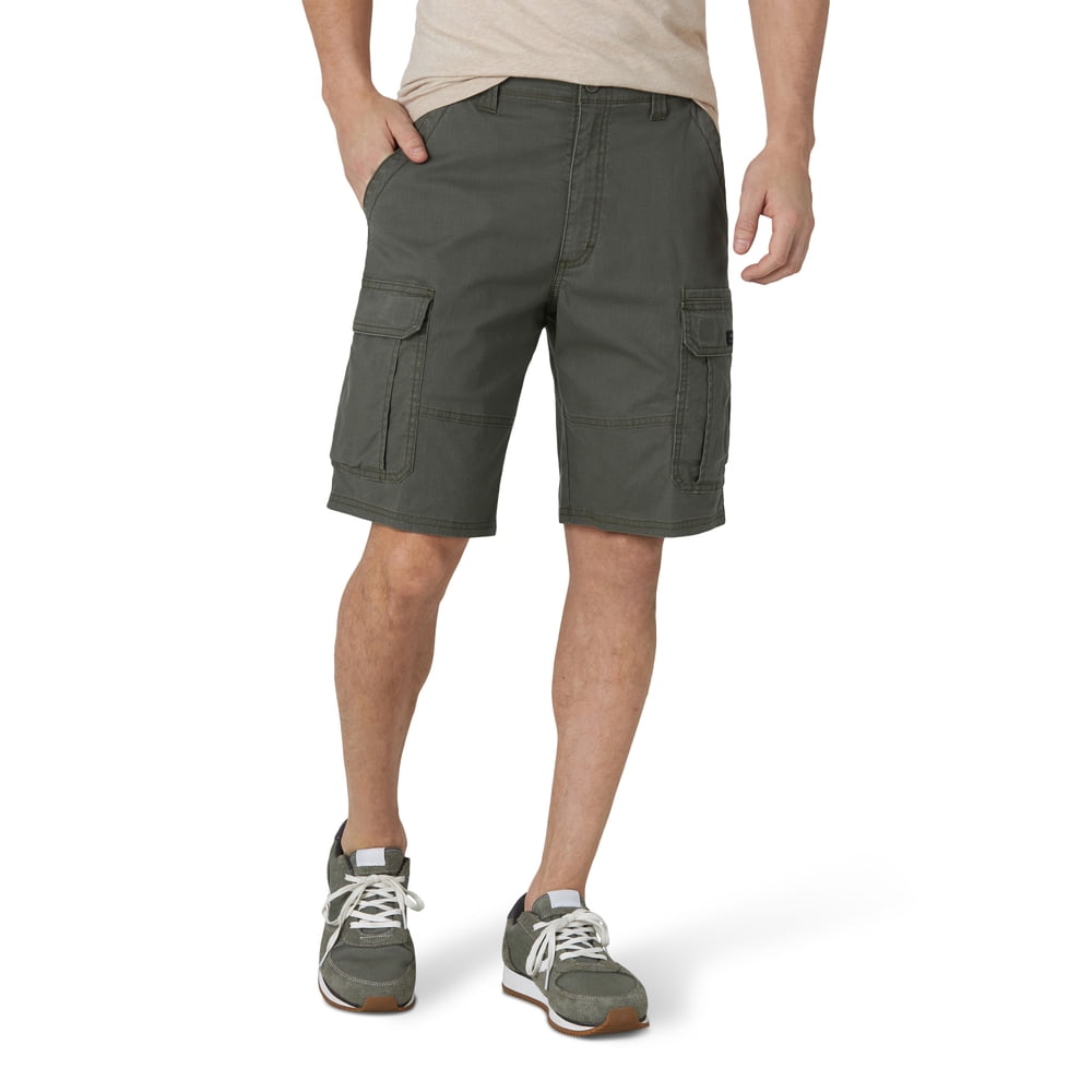 wrangler men's cargo shorts with elastic waist
