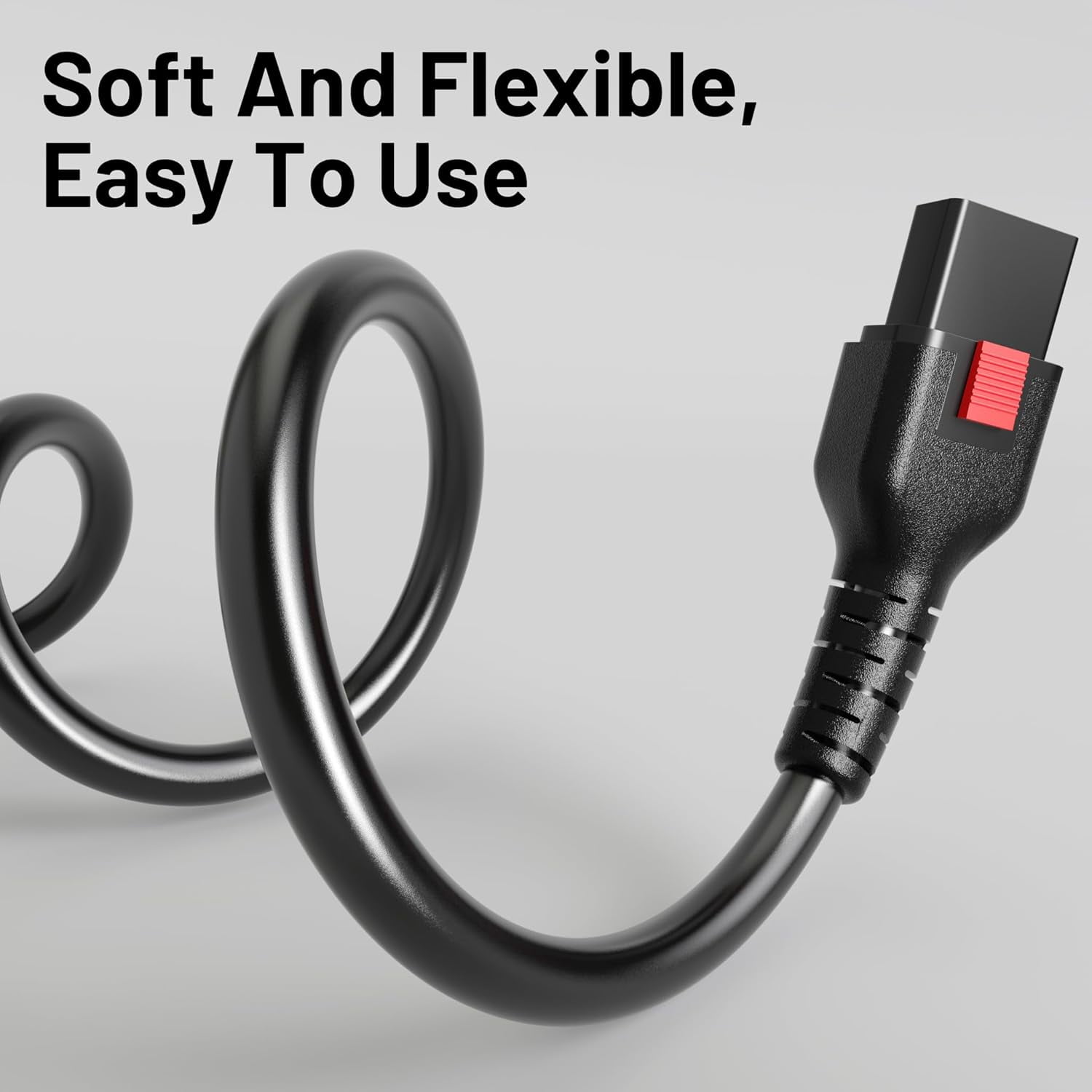 RGHJAR-9FT Power Cord 3 Prong C13 with Lock, Suitable for Computer, Monitor, Instant Pot, Treadmill, Copier, TV, Heavy Duty 14AWG, 15A, 125V, Black