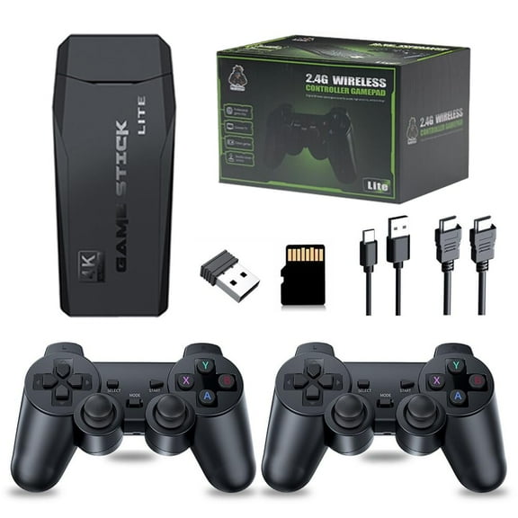 20000  Games,2024 Newest Home Game Console Wireless Double Handle Arcade TV Game Console Plug and Play Video Game Stick, HD Output TV, Gift for Kids and Adults (64G)