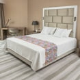 thumbnail image 1 of Donut Bed Runner, Repetitive Bakery Confectionery Doughnuts Along Tasty Icing on Plain Background, Decorative Accent Bedding Scarf for Hotels Homes and Guestrooms, Queen, Multicolor, by Ambesonne, 1 of 2