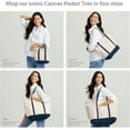 thumbnail image 4 of Lohol Open Top Canvas Tote Bag, 4 of 5