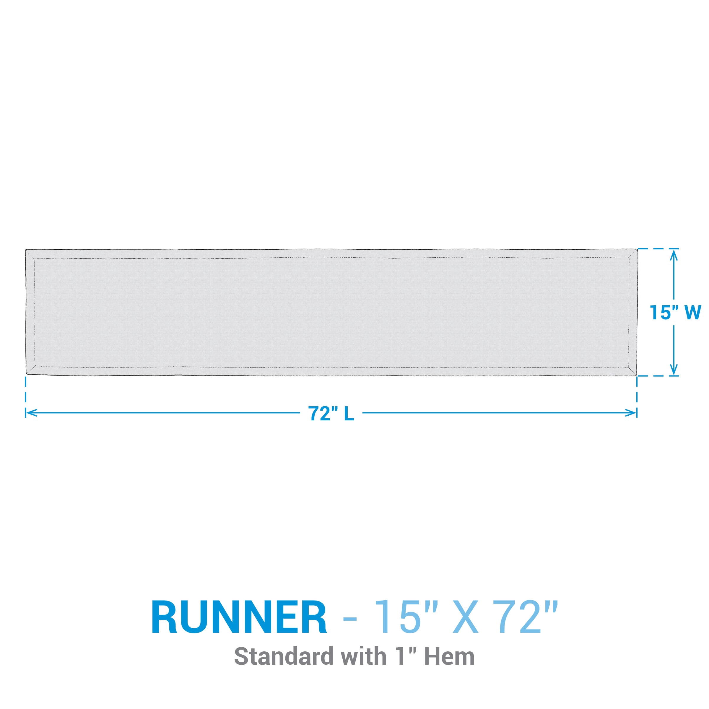 Split P Oyster Bay Table Runner 15" X 72"