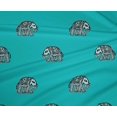thumbnail image 4 of oneOone Polyester Lycra Fabric Elephant Block Printed Fabric 1 Yard 56 Inch Wide, 4 of 4