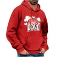 thumbnail image 3 of YOIAVAIOY Sweatshirt for Men Love Heart Graphic Print Long Sleeve Pullover Valentine's Day Hoodies Casual Hoodies Red XXL, 3 of 5