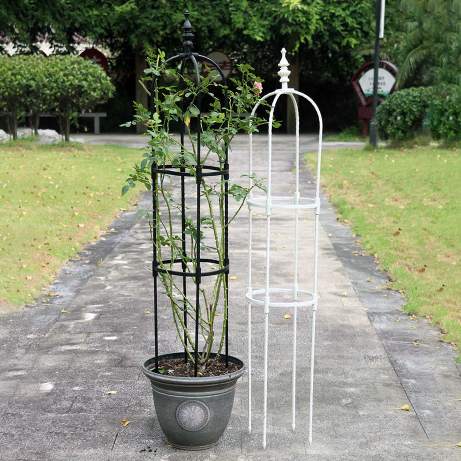 Garden Trellis Plant Support Cages Plant Cages & Supports for Vine Crop Green Plant Support Rings Bracket Plant Trellie