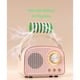 thumbnail image 3 of IC Mini Radio Bluetooth-högtalare, Bärbar liten högtalare vit, 3 of 5