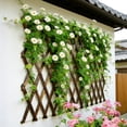 thumbnail image 3 of Expandable Garden Trellis, 38" x 89" Large Wooden Lattice Fence Wall Panel Lattice Trellis for Climbing Plants Outdoor Ivy Vine Rose Clematis for Garden Patio Room Decor (1), 3 of 8