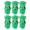 6x St 's Day Costume Green Leprechaun Hat Velvet Hat Party Favors Fancy