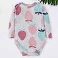 thumbnail image 2 of FYDUU Baby Girls Long Sleeve Onesies Bodysuits One-Pieces Cute Print Romper Outfit For Toddler Soft Comfortable Everyday Wear Soft Comfy Clothes 18-24 Months, 2 of 3