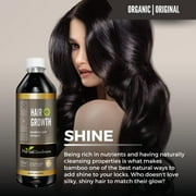 Hair Growth Plus Liquid Extract 12fl.oz, Bamboo Leaf Hair Supplement for Women with Vitamins for Hair Growth, Collagen - Herbal Goodness