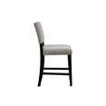 thumbnail image 3 of Linon Armond 24" High Back Velvet Counter Stool, Black/Dark Gray, 3 of 6