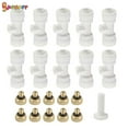 thumbnail image 2 of Spencer 10X Water Brass Misting System Brass Mister Nozzles 1/4" Slip-Lock Misting Nozzles Kit Fog Nozzles for Patio Garden Outdoor Cooling System, 2 of 9