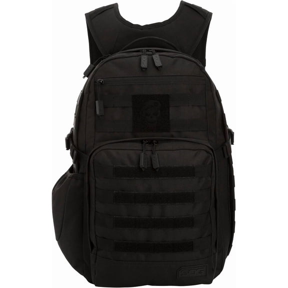 Tactical Daypack Backpack, Black 32L - Water Resistant Military Style for Hiking, Commuting & Travel