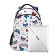 thumbnail image 6 of ALAZA America Butterfly Hearts Stars Backpack Elementary School Bag Bookbag Travel Rucksack, 6 of 7