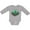 AC-Heather Grey, variant on Spaceship Funny Alien Outer Space Boys or Girls Long Sleeve Baby Bodysuit