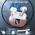 thumbnail image 3 of Auriculares Inalámbricos, 2024 Auriculares Inalámbricos Auriculares Estéreo HiFi con 4 Micrófonos con Cancelación de Ruido ENC, Auriculares Intrauditivos con Tiempo de Reproducción de 42 Horas, Auricu, 3 of 5