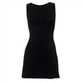 thumbnail image 1 of Vestido Corto de Verano para Mujer, Corte A, Sin Mangas, Cuello , para Fiestas en Clubes y Clubes. Negro L, 1 of 10