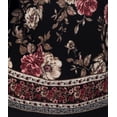 thumbnail image 3 of eVogues Plus Size Long Sleeve Top Black Floral Print, 3 of 5