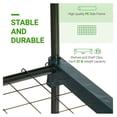 thumbnail image 4 of Mini Greenhouse 4 Tier, Portable Garden Greenhouse with PE Cover & Zipper Door, 27x19x62in White, 4 of 9