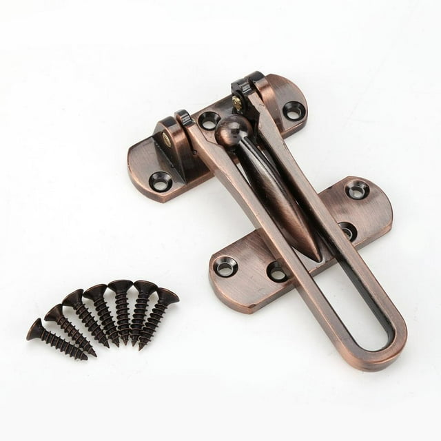 Garosa Security Door Guard Lock Heavy Duty Zinc Alloy Safety Guard Security Door Lock Latch for Home Hotel Door Lock Latch