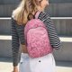 thumbnail image 5 of Disketp Pink Glitter print Canvas Backpack Lightweight Travel Daypack Student Rucksack Laptop Backpack-Small, 5 of 5