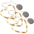 thumbnail image 5 of KAKOWELY 3 luces decorativas para ventana de San Valentín con forma de corazón y ventosa., 5 of 5