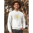 thumbnail image 2 of Pop Corn Design. Sweatshirt Men - Men Sweatshirt, White, 2XL, 2 of 4