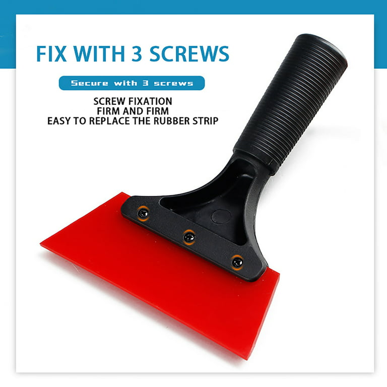 WGOUP Small Squeegee With 5 Inch Rubber Blade Mini Wiper Window