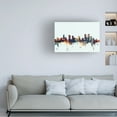 thumbnail image 2 of Trademark Fine Art Michael Tompsett Denver Colorado Skyline Blue Canvas Wall Art - 16x24, 2 of 5