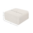 thumbnail image 3 of Meridian Furniture Arc Cream Boucle Fabric Ottoman, 3 of 7