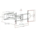 thumbnail image 4 of CorLiving MPM-802-A Full-Motion H-frame Wall Mount for 40" - 90" TVs, 4 of 4