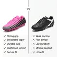 thumbnail image 5 of Vizari Bolt Firm Ground Soccer Cleats for Kids – Durable, Comfortable, and Stylish Boys and Girls Soccer Shoes with Traction - Pink/Black/Silver, 5.5, 5 of 5