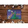 thumbnail image 4 of "Long Night" Santa and his Crazy Reindeer Sleigh - Funny Holiday Christmas Cards, 4 of 5